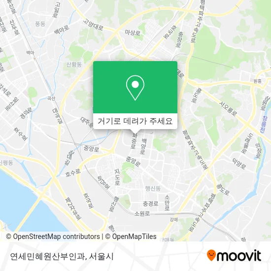 연세민혜원산부인과 지도