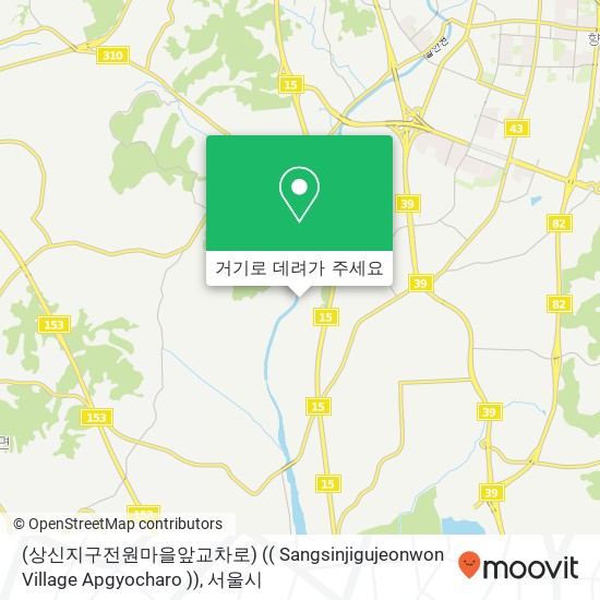 (상신지구전원마을앞교차로) (( Sangsinjigujeonwon Village Apgyocharo )) 지도