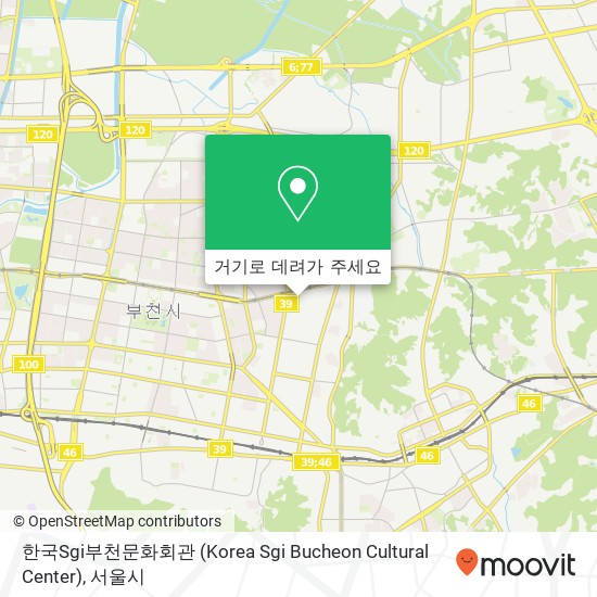 한국Sgi부천문화회관 (Korea Sgi Bucheon Cultural Center) 지도