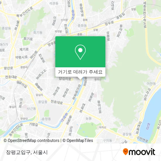 장평교입구 지도
