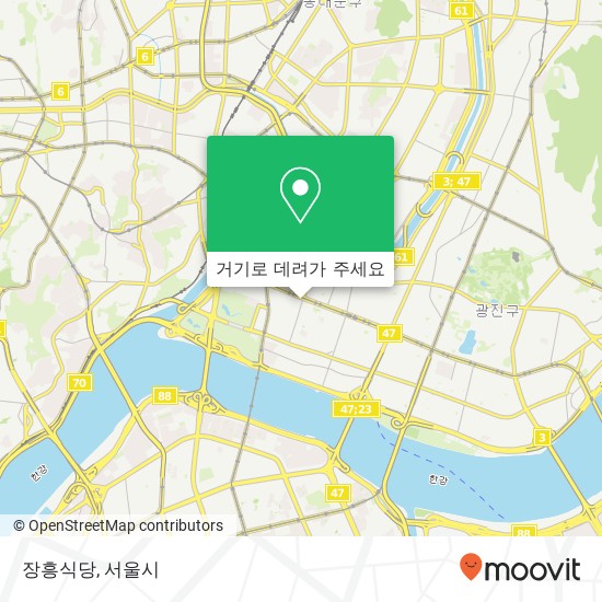 장흥식당 지도