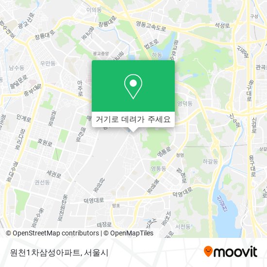 원천1차삼성아파트 지도