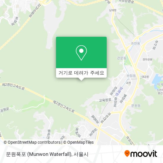 문원폭포 (Munwon Waterfall) 지도