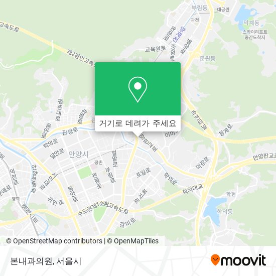 본내과의원 지도