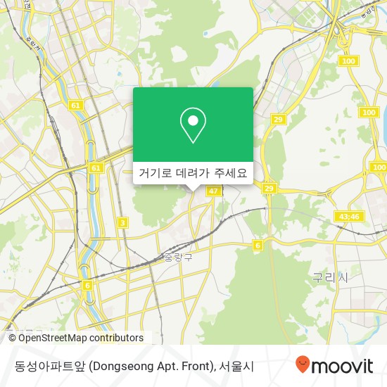 동성아파트앞 (Dongseong Apt. Front) 지도