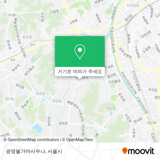 광명불가마사우나 지도