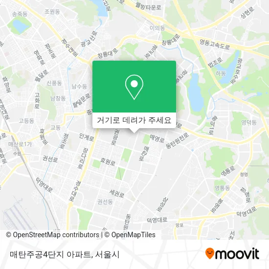 매탄주공4단지 아파트 지도