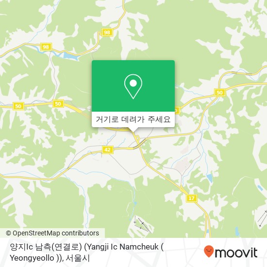 양지Ic 남측(연결로) (Yangji Ic Namcheuk ( Yeongyeollo )) 지도