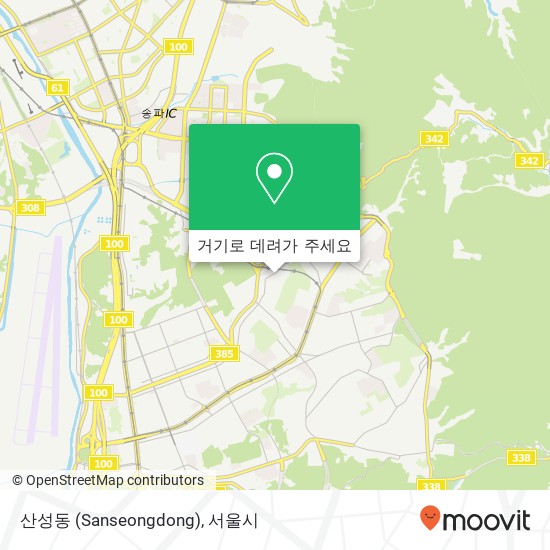 산성동 (Sanseongdong) 지도