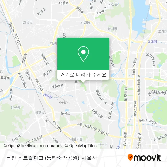 동탄 센트럴파크 (동탄중앙공원) 지도