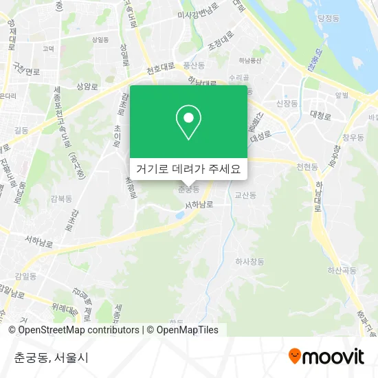 춘궁동 지도