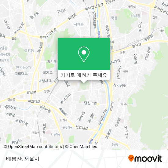 배봉산 지도
