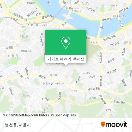 봉천동 지도
