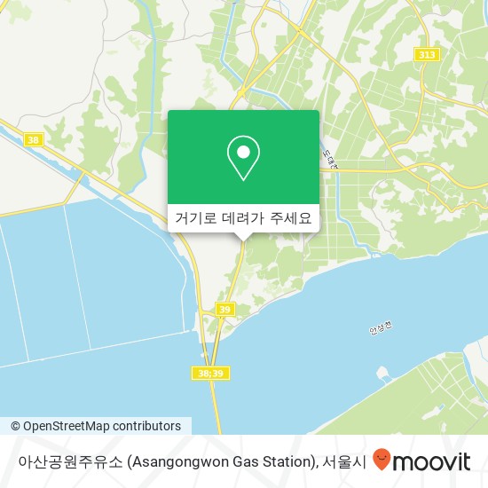 아산공원주유소 (Asangongwon Gas Station) 지도