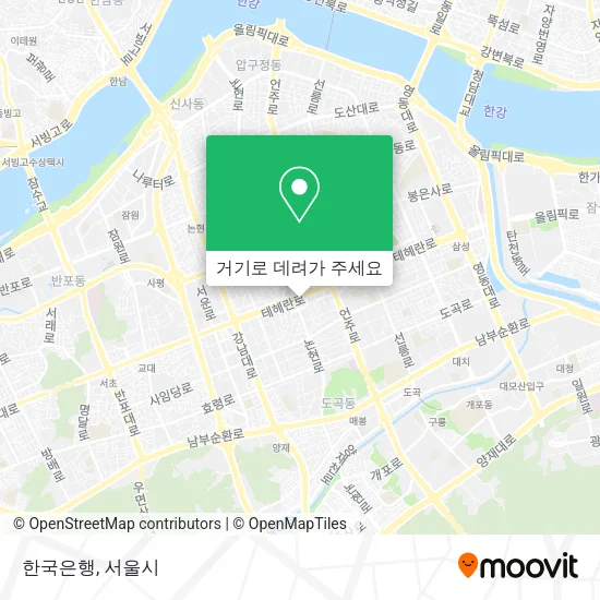 한국은행 지도