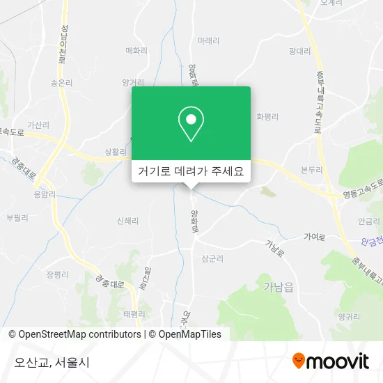 오산교 지도