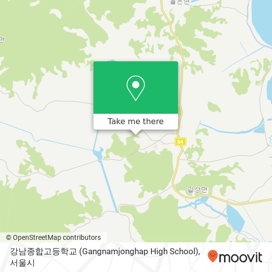강남종합고등학교 (Gangnamjonghap High School) 지도