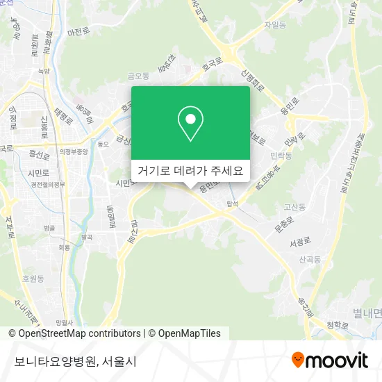 보니타요양병원 지도