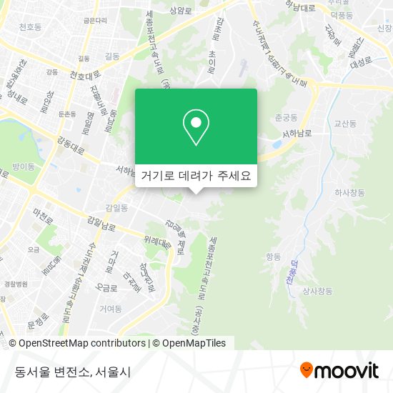 동서울 변전소 지도