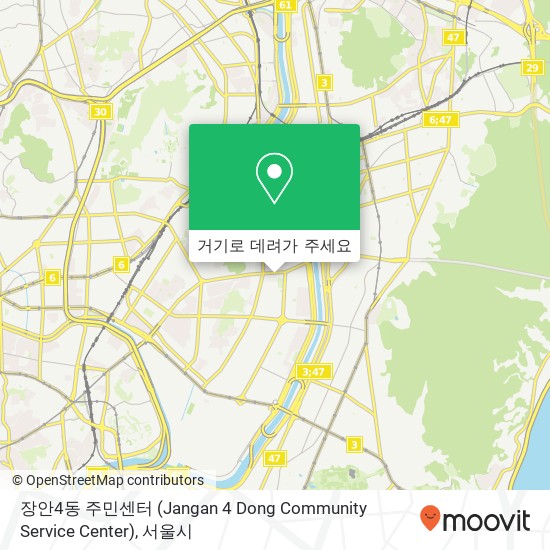 장안4동 주민센터 (Jangan 4 Dong Community Service Center) 지도