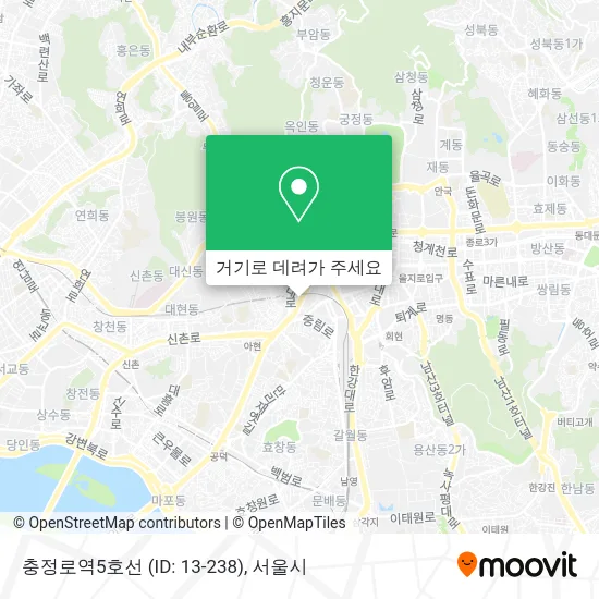 충정로역5호선 (ID: 13-238) 지도