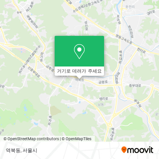역북동 지도