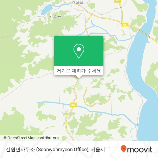 선원면사무소 (Seonwonmyeon Office) 지도