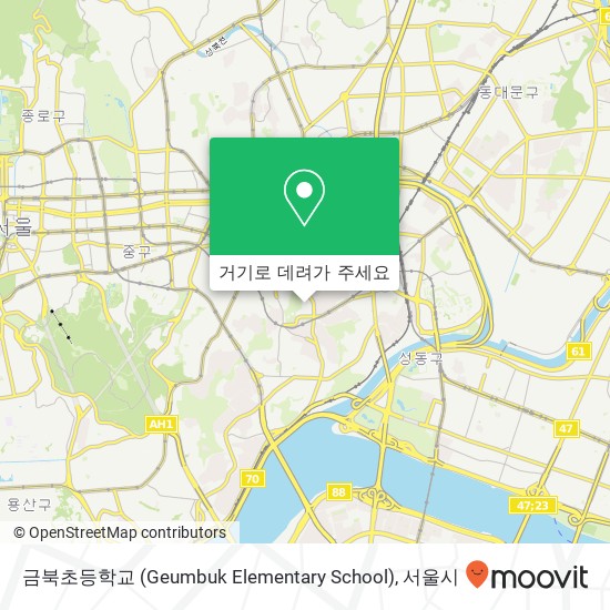 금북초등학교 (Geumbuk Elementary School) 지도