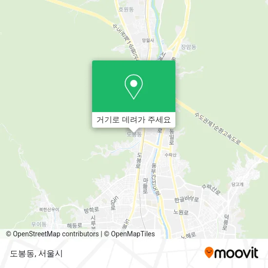 도봉동 지도