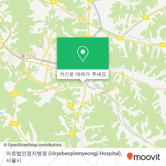 의료법인명지병원 (Uiryobeopinmyeongji Hospital) 지도