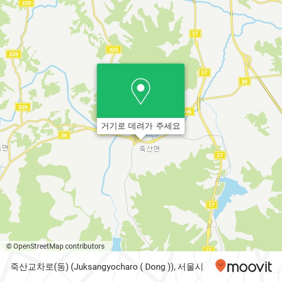 죽산교차로(동) (Juksangyocharo ( Dong )) 지도