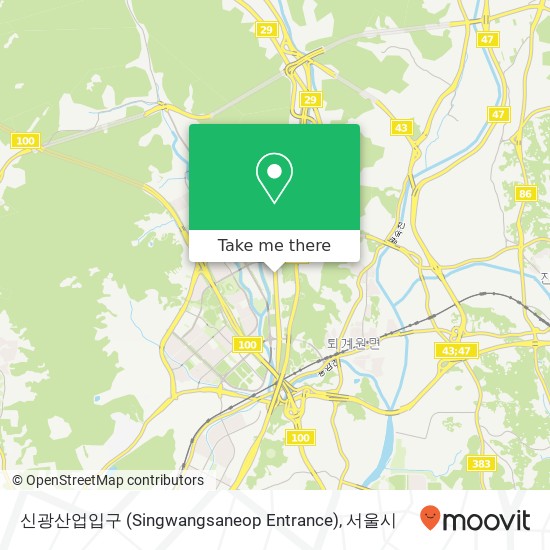 신광산업입구 (Singwangsaneop Entrance) 지도
