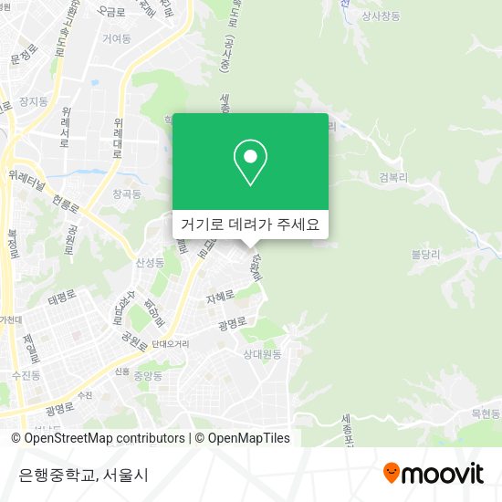 은행중학교 지도