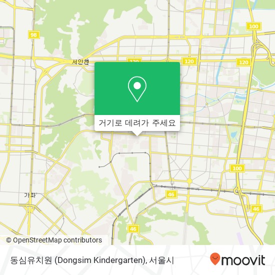 동심유치원 (Dongsim Kindergarten) 지도