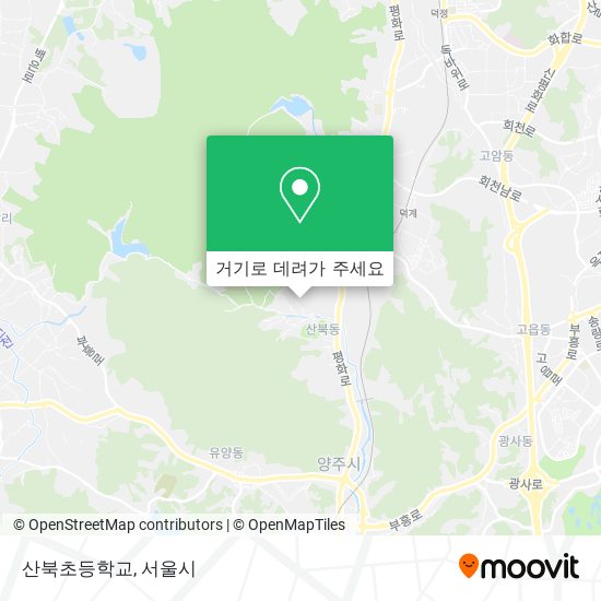 산북초등학교 지도