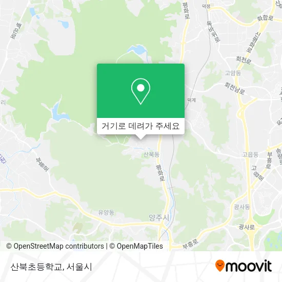 산북초등학교 지도