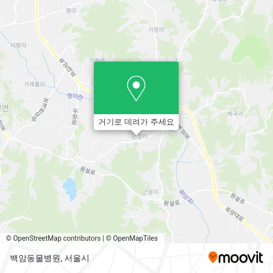 백암동물병원 지도