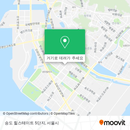 송도 힐스테이트 5단지 지도