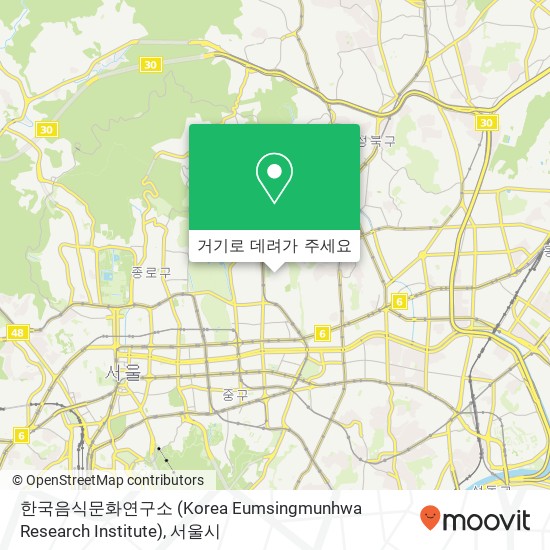 한국음식문화연구소 (Korea Eumsingmunhwa Research Institute) 지도