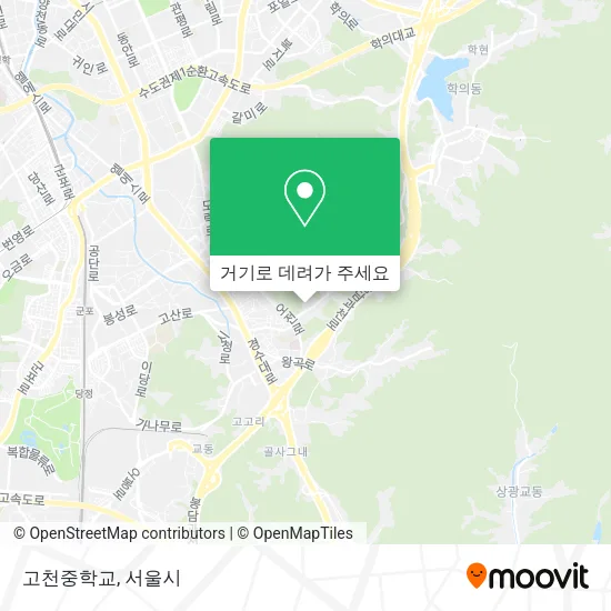 고천중학교 지도