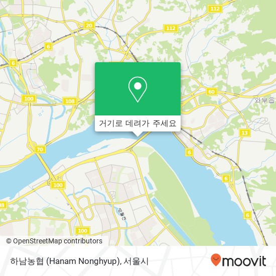 하남농협 (Hanam Nonghyup) 지도