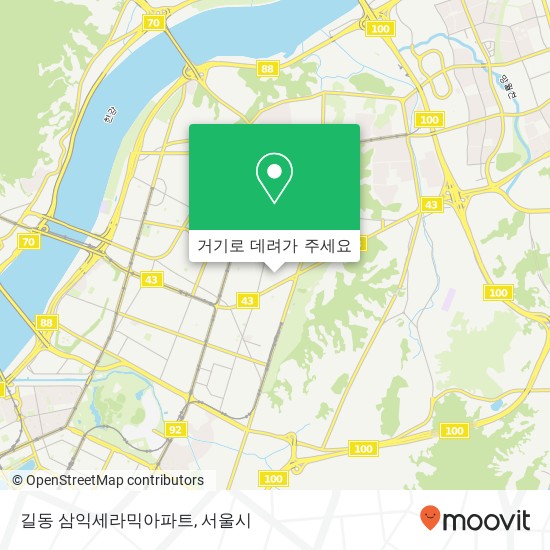 길동 삼익세라믹아파트 지도