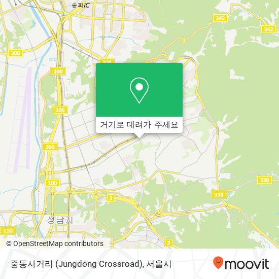 중동사거리 (Jungdong Crossroad) 지도
