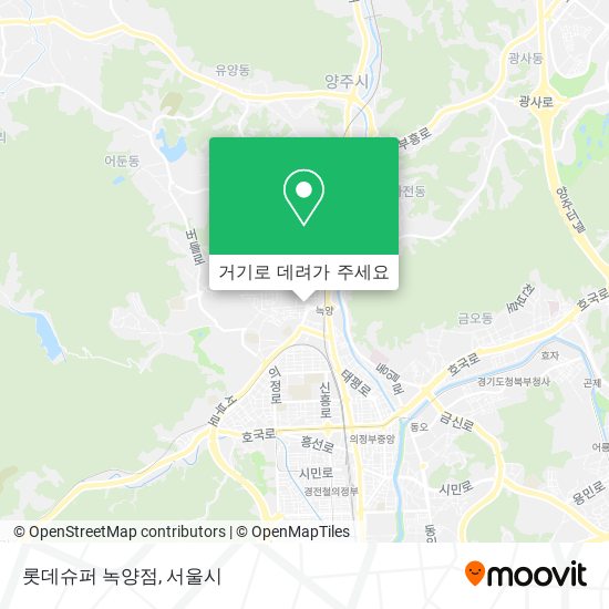 롯데슈퍼 녹양점 지도