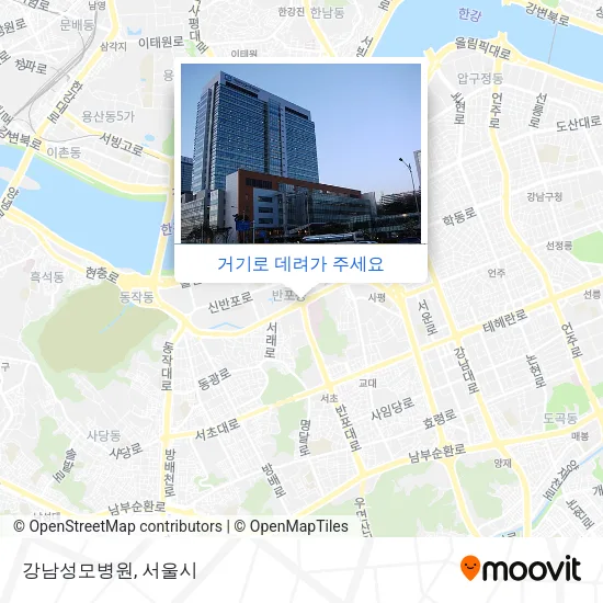 강남성모병원 지도