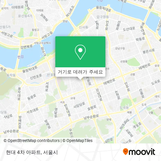 현대 4차 아파트 지도