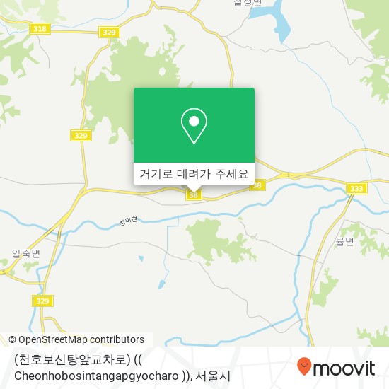 (천호보신탕앞교차로) (( Cheonhobosintangapgyocharo )) 지도