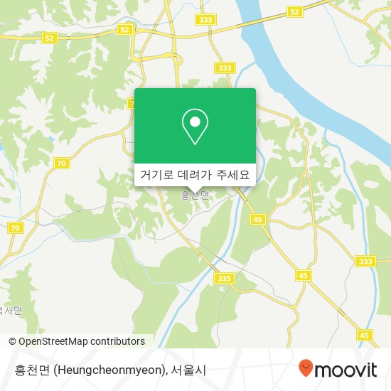 흥천면 (Heungcheonmyeon) 지도