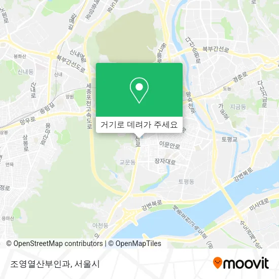 조영열산부인과 지도