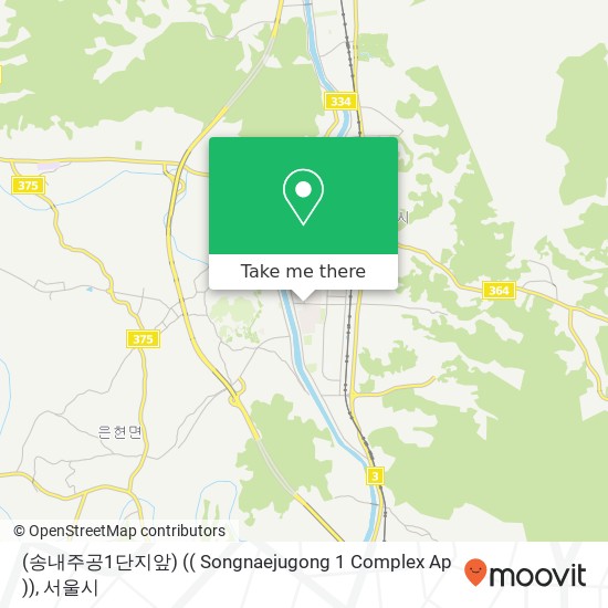 (송내주공1단지앞) (( Songnaejugong 1 Complex Ap )) 지도
